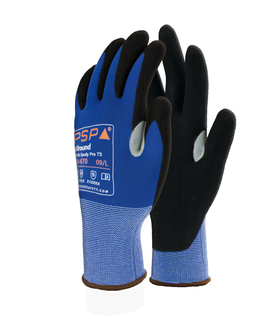 10-470 Allround Nitrile Sandy Pro TS Werkhandschoen - Duopro.nl