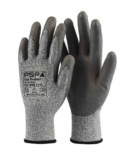 15-600 Cut Protect Cut D PU Grey Werkhandschoen - Duopro.nl