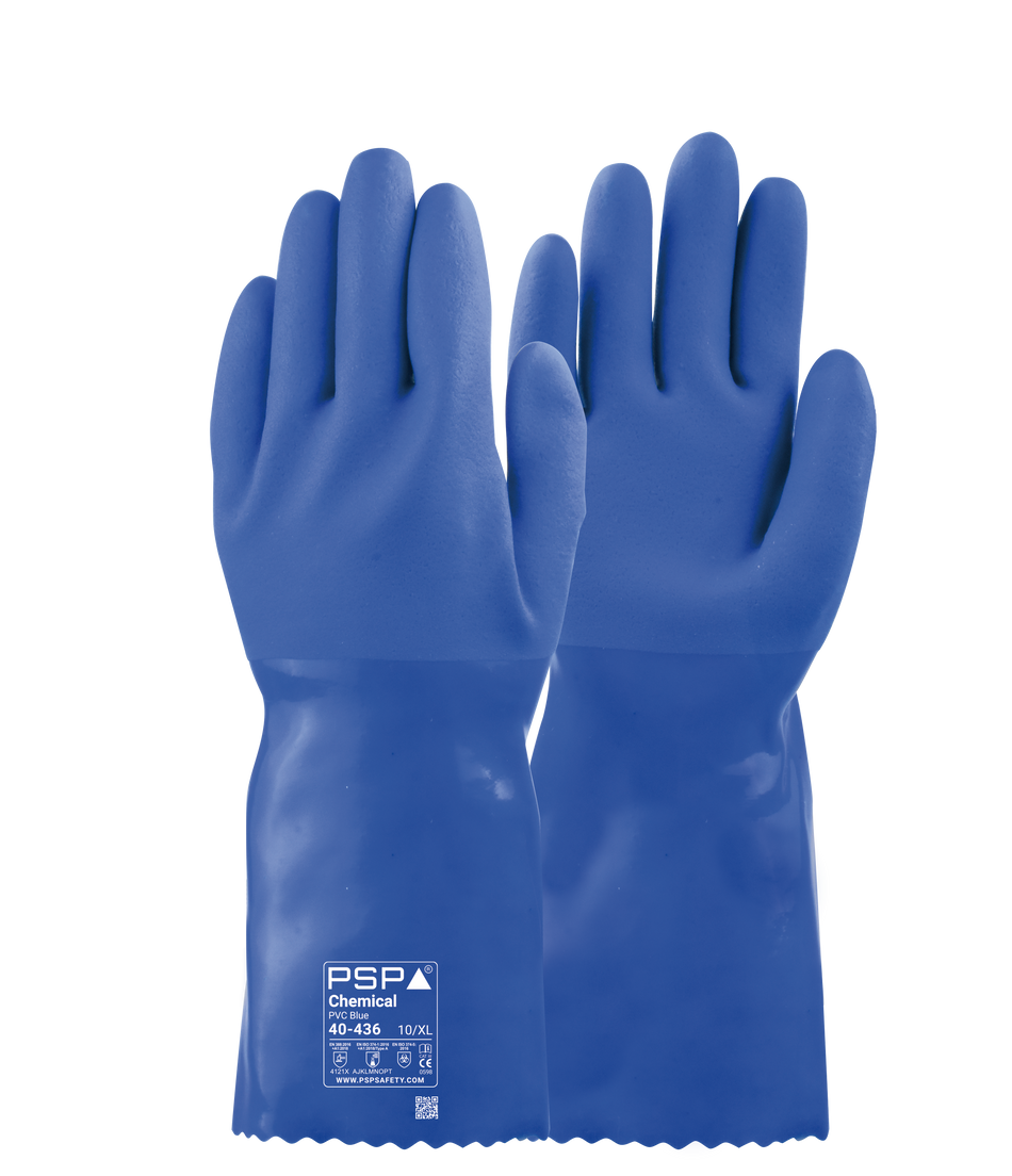 40-436 Chemical PVC Blue Werkhandschoen - Duopro.nl