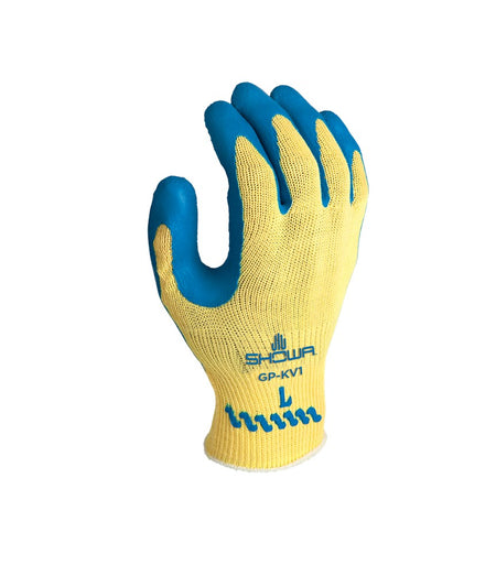 Showa GP-KV1 Kevlar geel/blauw, mt 10-XL