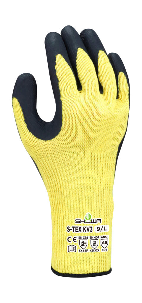 Showa S-TEX KV3 geel/zwart, mt 7-S