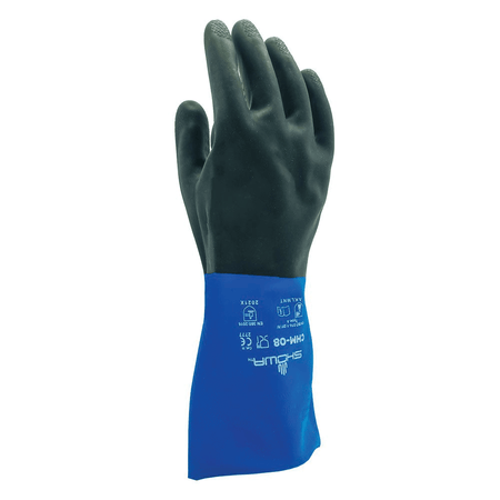 Showa CHM Nitrile zwart/blauw, mt 9/L