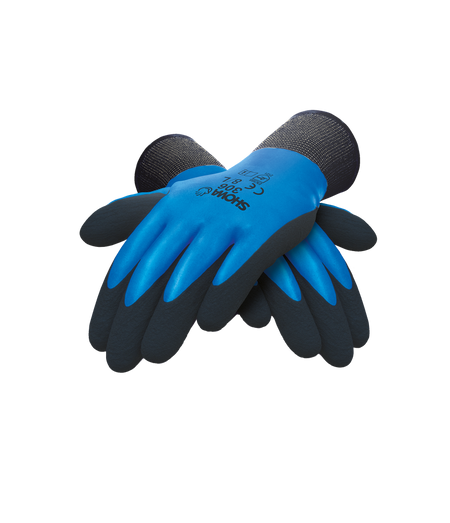 Showa 306 Latex blauw/zwart, mt 10-XXL