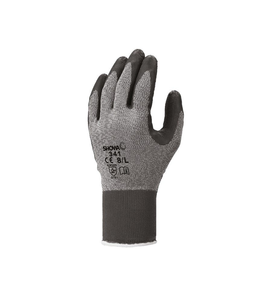 Showa 341 Latex grijs/zwart, mt 7-M