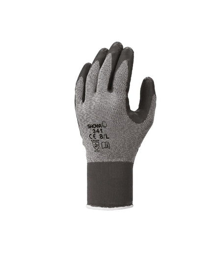 Showa 341 Latex grijs/zwart, mt 9-XL