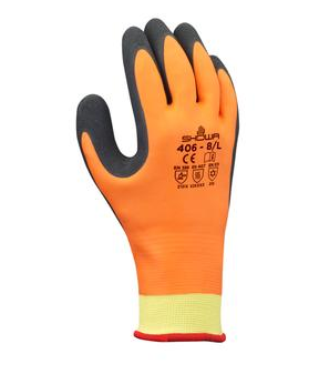Showa 406 Latex Cold oranje mt 10-XXL