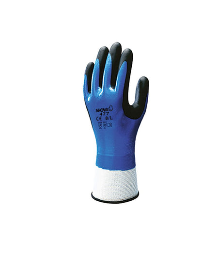 Showa 477 Nitril Cold bl./zwart, 10-XXL