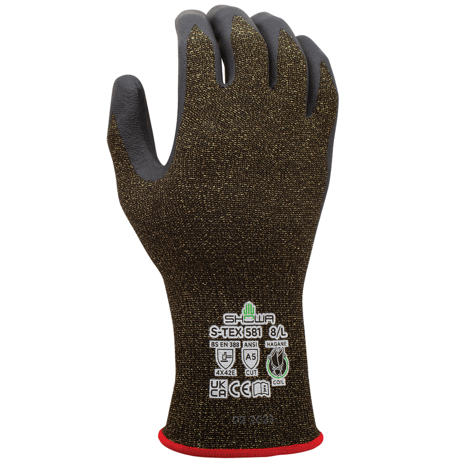 Showa S-TEX 581 grijs/zwart, mt 7-M
