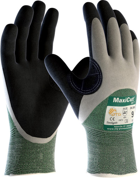 ATG MaxiCut Oilgrip 34-305 groen, mt 8
