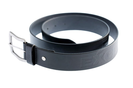 Riem van leer zwart, lengte 115 cm
