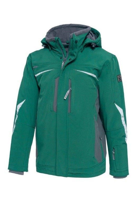 Softshell winterjack 318 groen/grijs XL