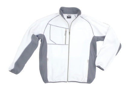 Fleece jack Champ 211 wit/grijs mt 3XL