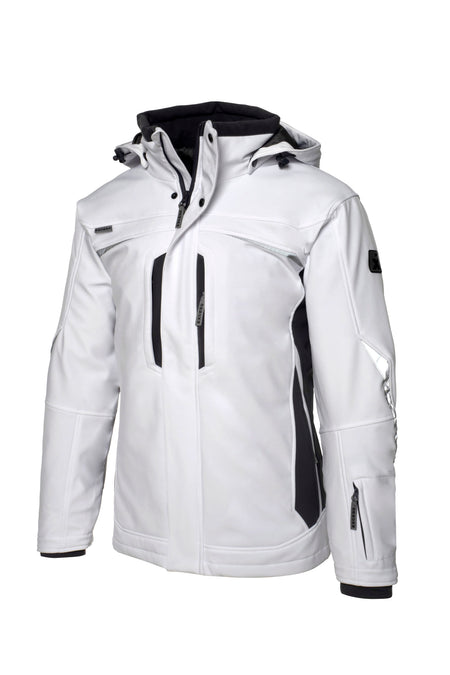 Softshell winterjack 318 wit/grijs 3XL