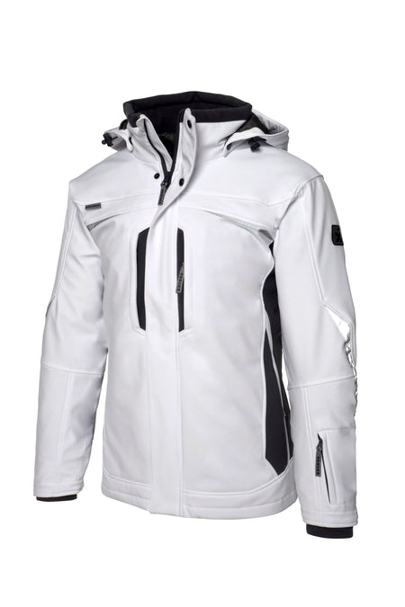 Softshell winterjack 318 wit/grijs 3XL