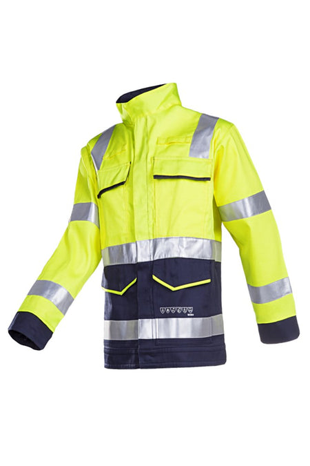 010V Vest Milau fluo geel/marine 056
