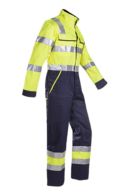 018V Overall Autun fluo geel/marine R46
