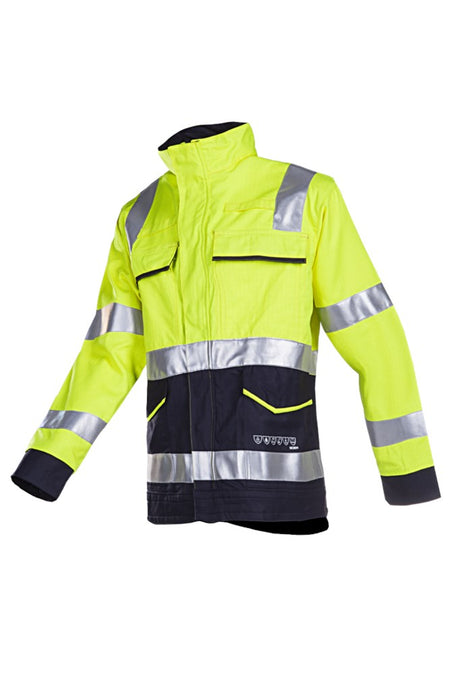 020V Vest Reggio fluo geel/marine 060