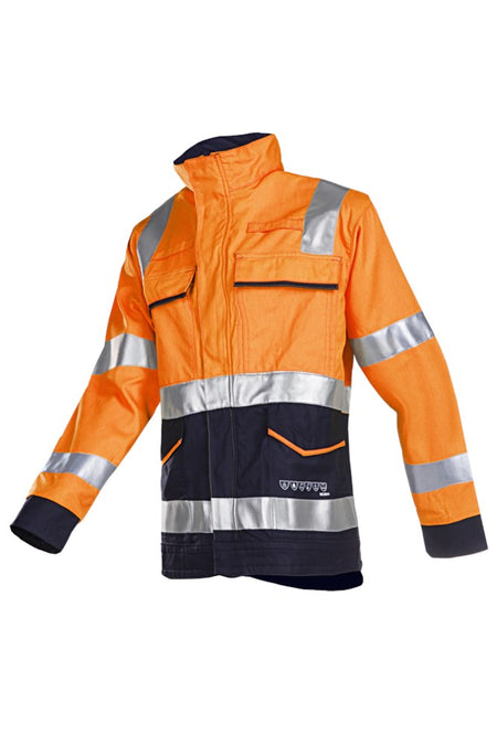 020V Vest Larrau fluo oranje/marine 052