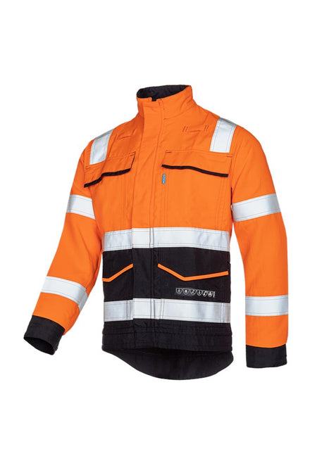020V Blouson Orlu fluo oranje/marine 058