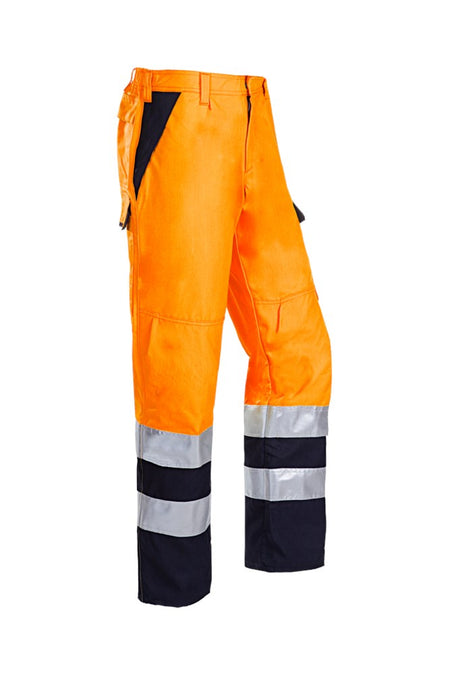 022V Broek Bakki fluo oranje/marine R60