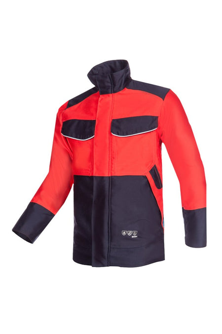 039V Vest Lonic Rood/Blauw 048