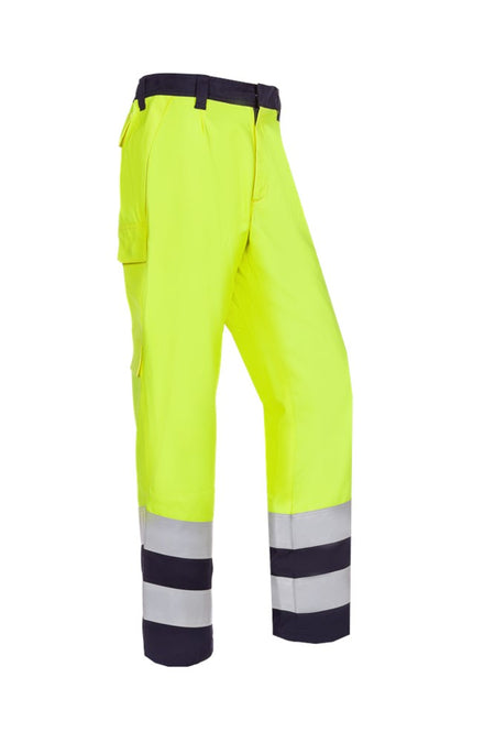 060V Broek Karden fluo geel/marine R60