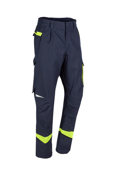 075V Broek Barcus marine/fluo geel R56