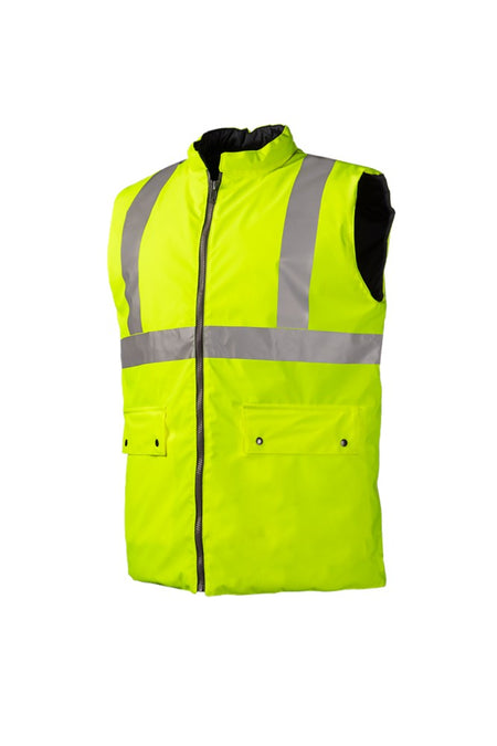 1148 Bodywarmer Arras fluo geel M