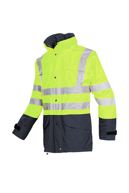 132Z Jas Brighton fluo geel/marine XL