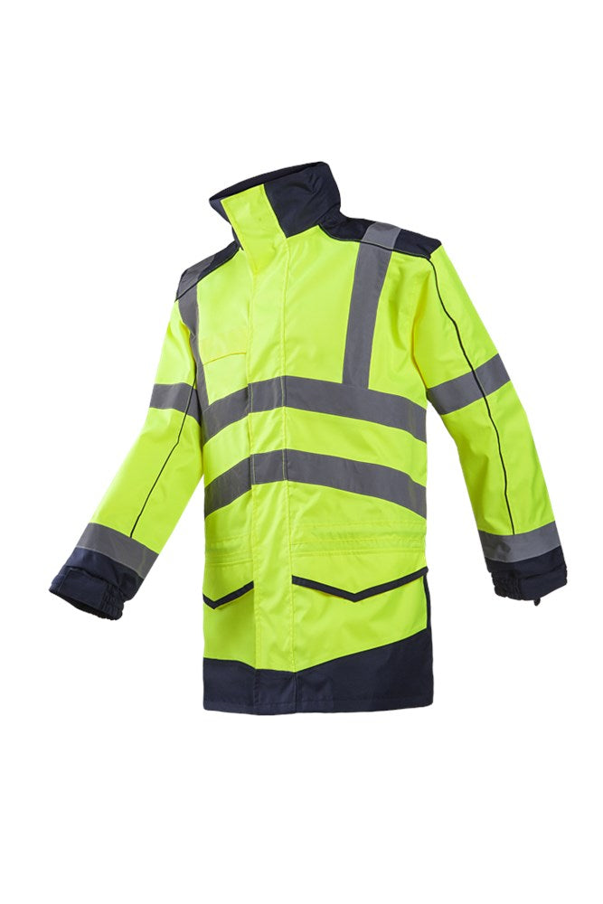 166A Parka Anfield fluo geel/marine M
