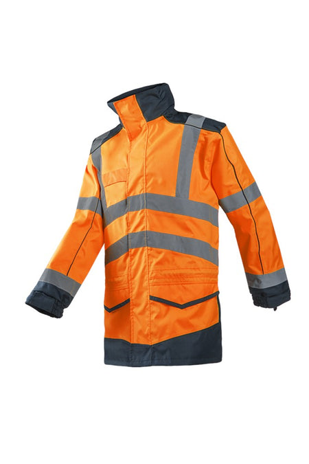 166A Parka Anfield fl. oranje/marine S