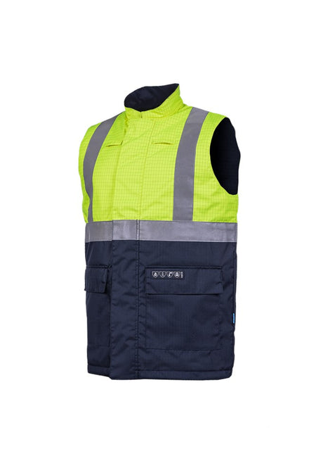 1666 Bodywarm. Bravone fluo geel/mar XL
