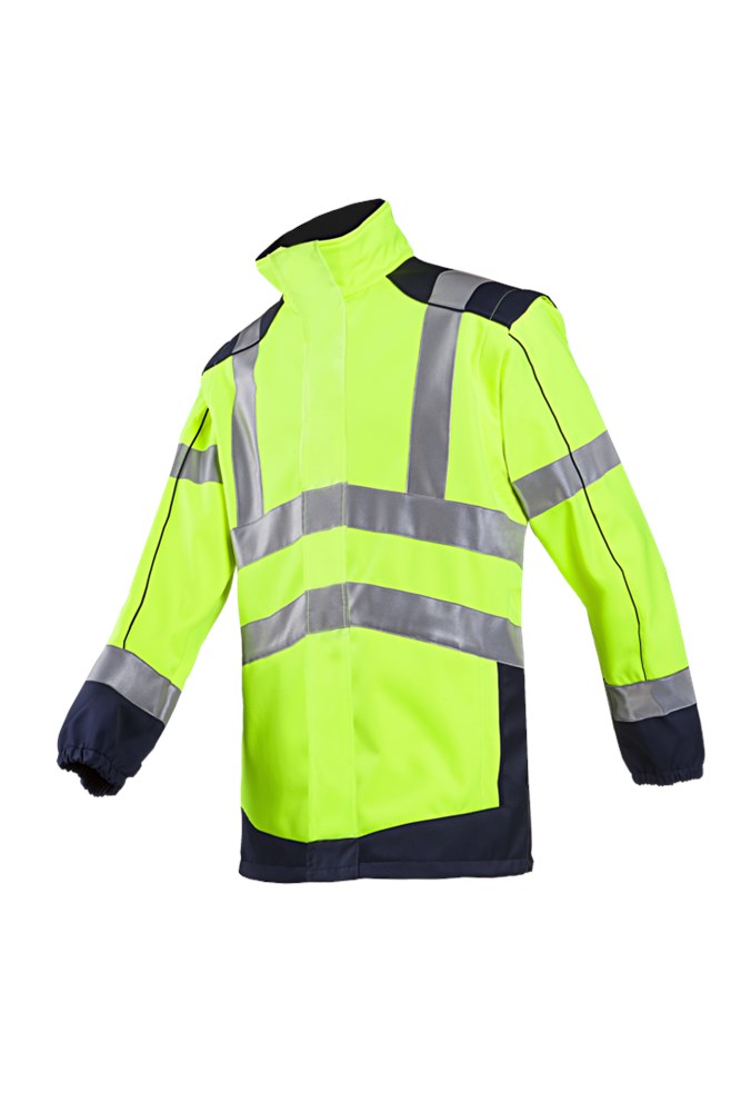 167A Softshell Drayton fluo geel/mar S