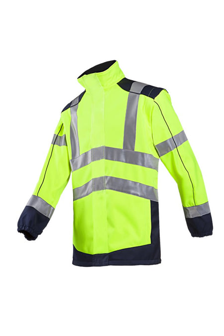 167A Softshell Drayton fluo geel/mar L