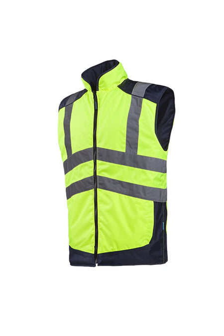 169A Bodywarmer Burton fluo geel/mar XL