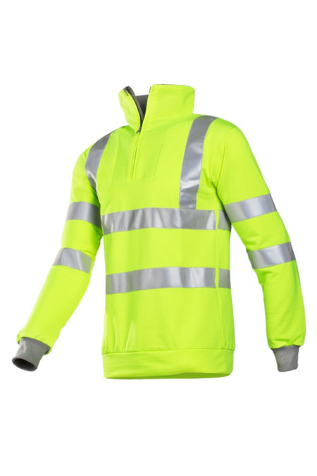 284A HV Sweater Bindal fl geel/grijs 3XL
