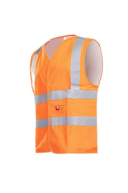 307A Waistcoat Hellisan fluo oranje XL
