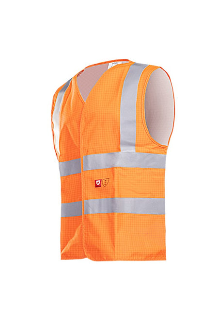307A Waistcoat Hellisan fluo oranje 4XL