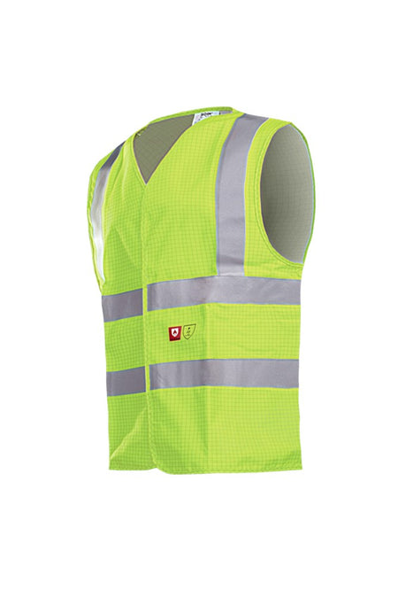 307A Waistcoat Hellisan fluo geel L