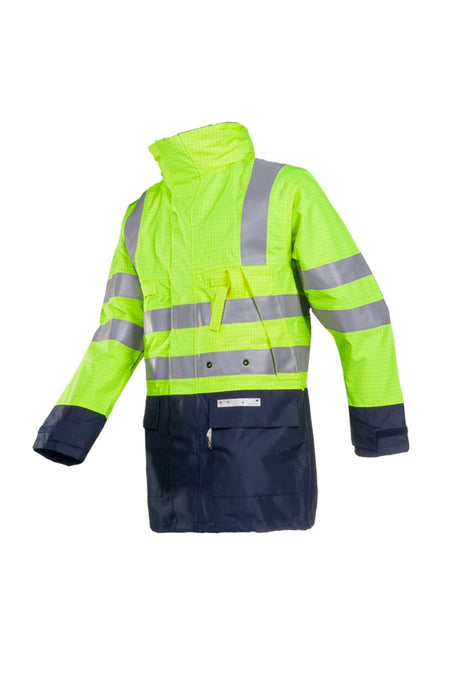 3073 Parka Winseler fluo geel/mar XS