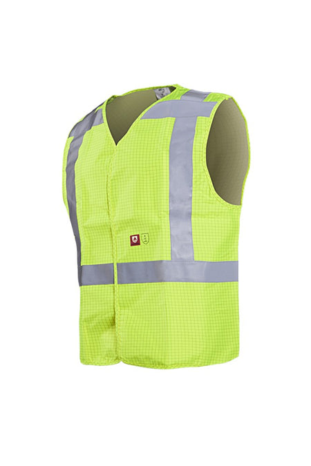 308A WAISTCOAT RAUFAR Fluo Geel XL