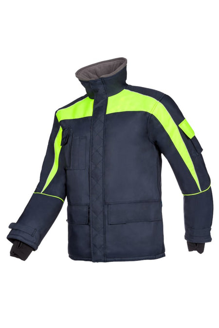 3438 Jas Talau fluo geel/marine M