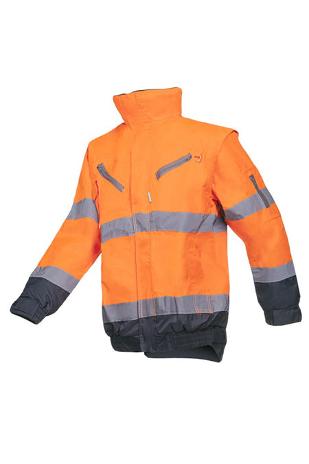 364A Blouson Campbell fl oranje/mar L