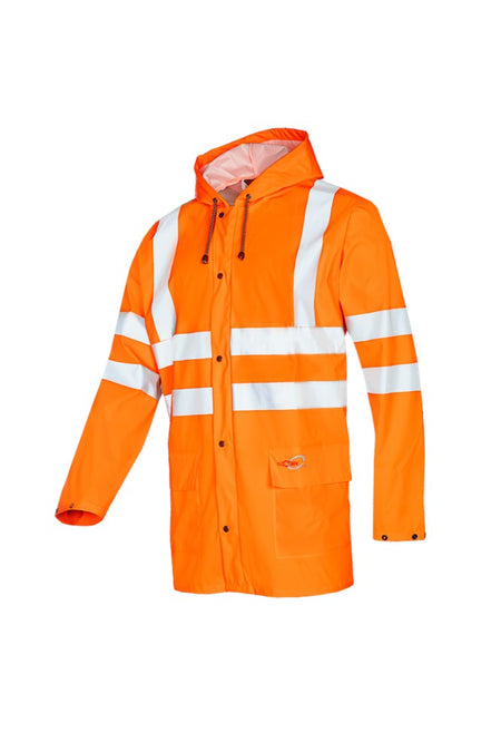 3726 Regenjas Eshton fluo oranje XL