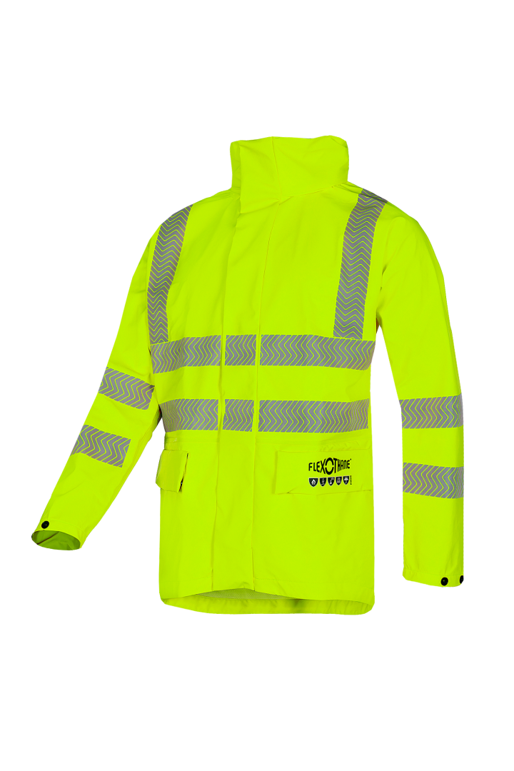 3740 Regenparka Wilkie FR-AS fl geel M