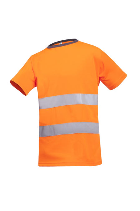 3867 T-shirt Cartura fluo oranje 3XL