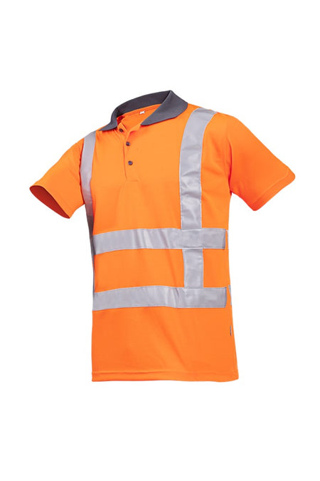 3868 Polo Genari fluo oranje M