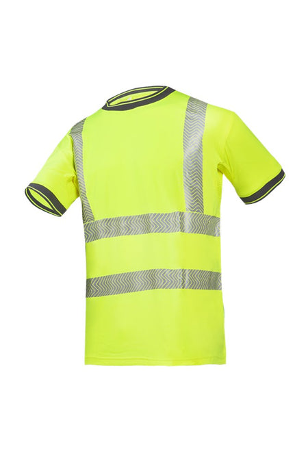 3876 T-shirt Rovito fluo geel 3XL