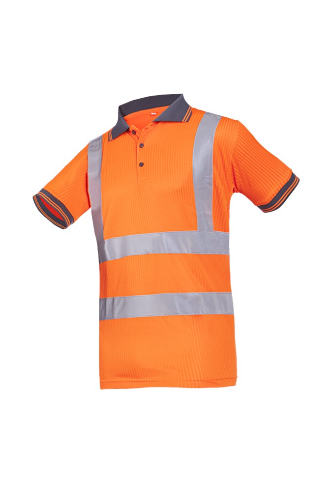 3879 Polo Molina fluo oranje M