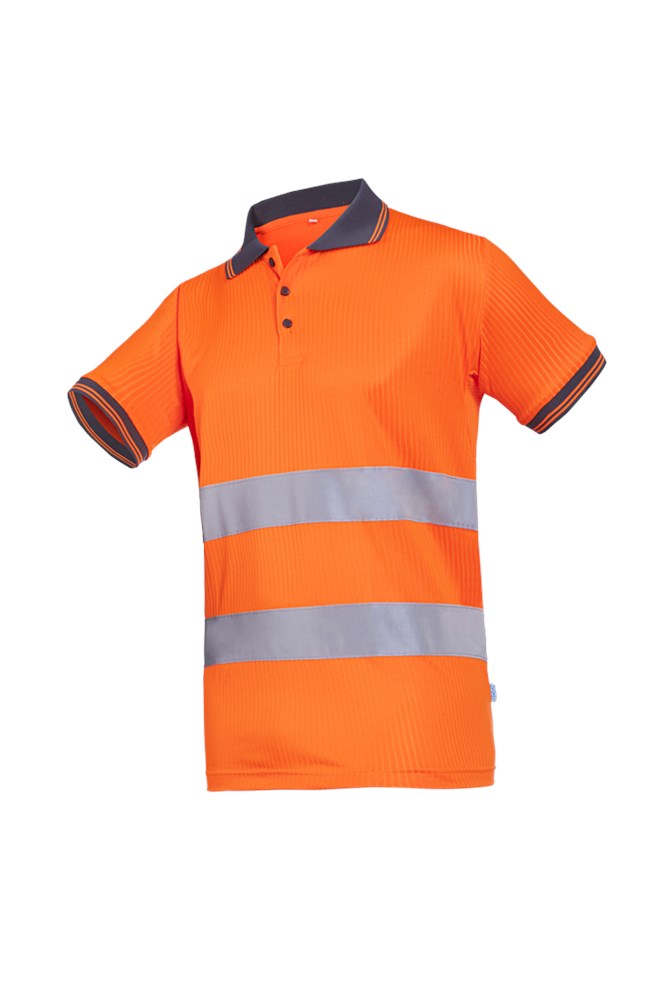 3880 Polo Naro Fluo Oranje M